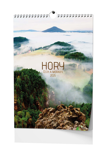 Naptár/Határidőnapló Hory Čech a Moravy 2025 - nástěnný kalendář 