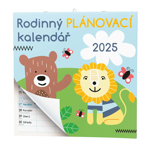 Kalendár/Diár Rodinný plánovací kalendář 2025 - nástěnný kalendář 