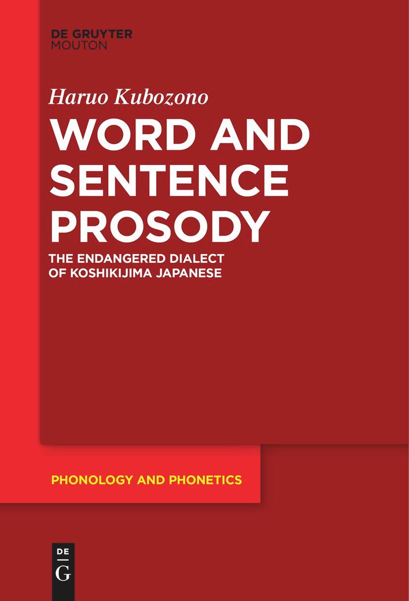 Knjiga Word and Sentence Prosody Haruo Kubozono