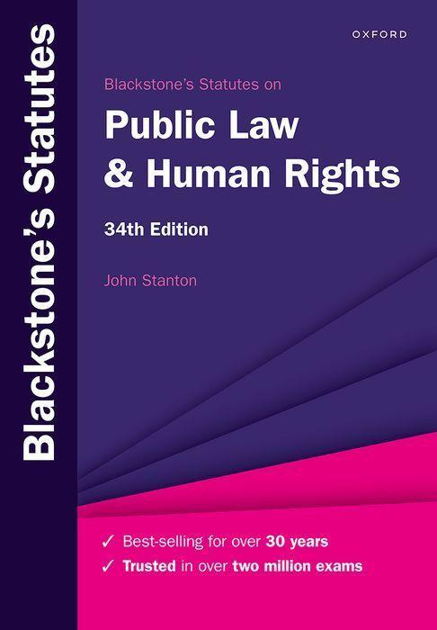 Kniha Blackstone's Statutes on Public Law & Human Rights 