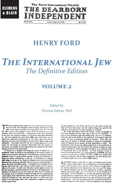 Livre The International Jew Thomas Dalton