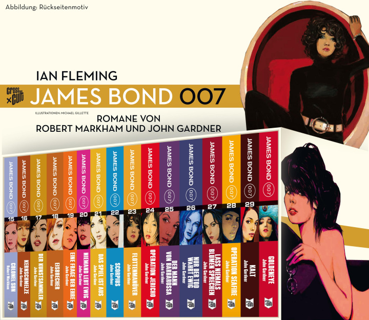 Carte James Bond: Gesamtbox 2: Schuber gefüllt mit den Bänden 15-29 (alle chronologischen Bond-Romane von Robert Markham und John Gardner) Robert Markham