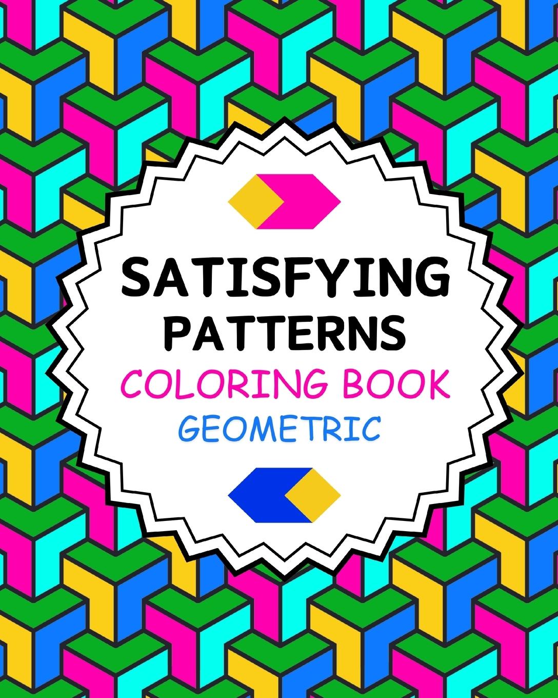 Buch Satisfying Patterns Coloring Book Geometric 