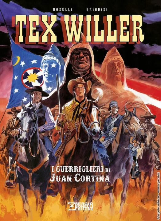 Könyv guerriglieri di Juan Cortina. Tex Willer Mauro Boselli