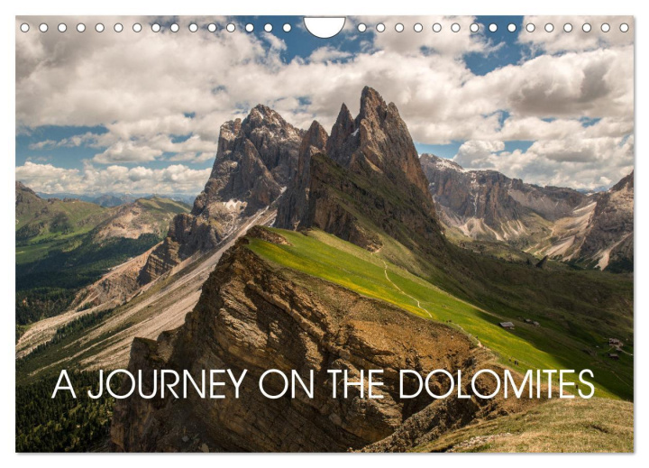 Kalendář/Diář A JOURNEY ON THE DOLOMITES (Wall Calendar 2025 DIN A4 landscape), CALVENDO 12 Month Wall Calendar 