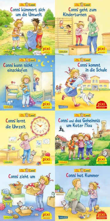 Igra/Igračka Pixi-8er-Set 300: Neue Abenteuer mit Conni (8x1 Exemplar) Janina Görrissen