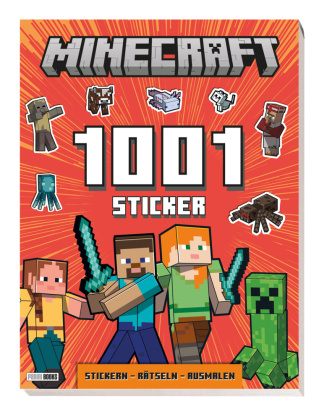 Kniha Minecraft: 1001 Sticker: Stickern - Rätseln - Ausmalen 