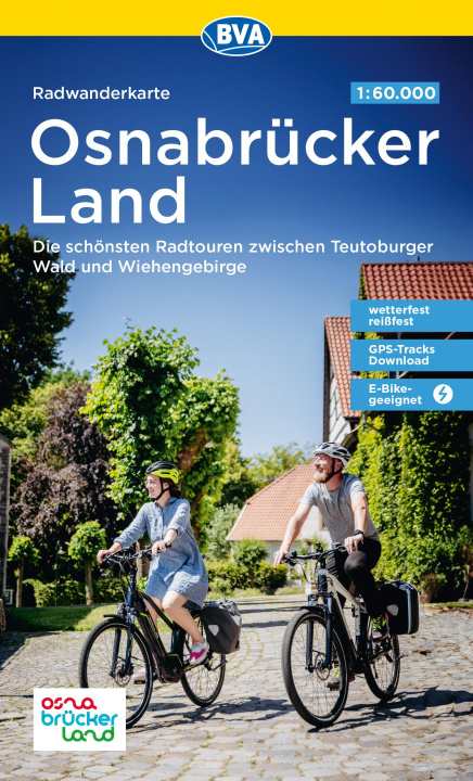 Prasa Radwanderkarte BVA Radwandern im Osnabrücker Land 1:60.000, reiß- und wetterfest, GPS-Tracks Download Osnabrück Tourismusverband Osnabrücker Land e. V.