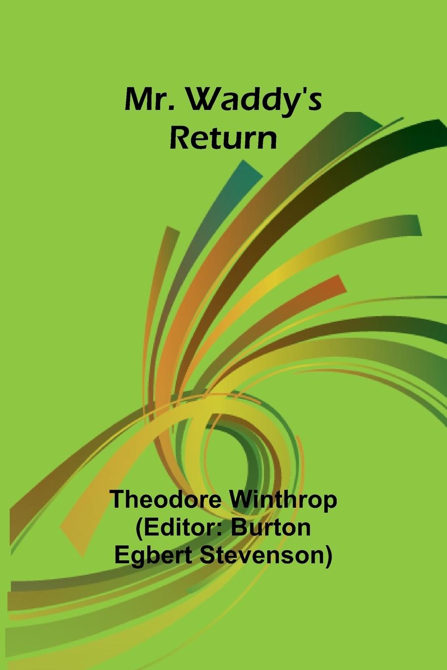 Knjiga Mr. Waddy's Return Burton Egbert Stevenson