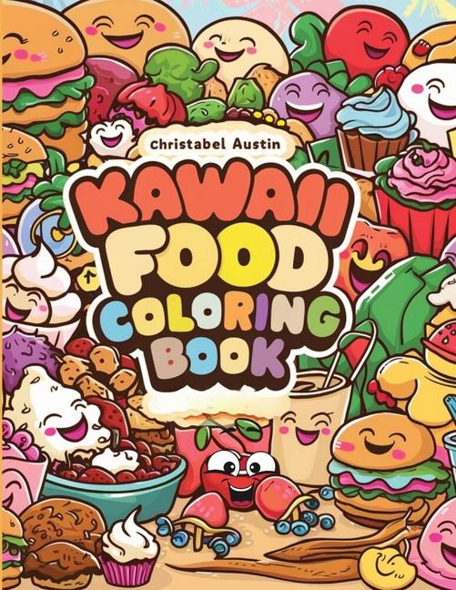 Kniha Kawaii Coloring Book Food 