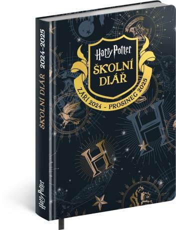 Calendario/Agenda Školní diář Harry Potter (září 2024 - prosinec 2025), 9,8 × 14,5 cm 