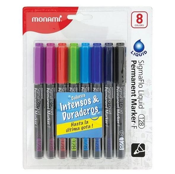 Pisarniški material MONAMI F128 8C SADA SIGMAFLO PERMANENT 