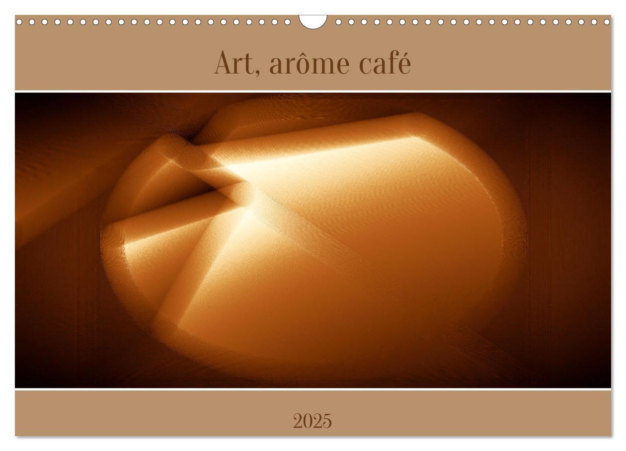 Naptár/Határidőnapló ART AROME CAFE CALENDRIER MURAL 2025 DIN PAGNON MARIE-ANGE