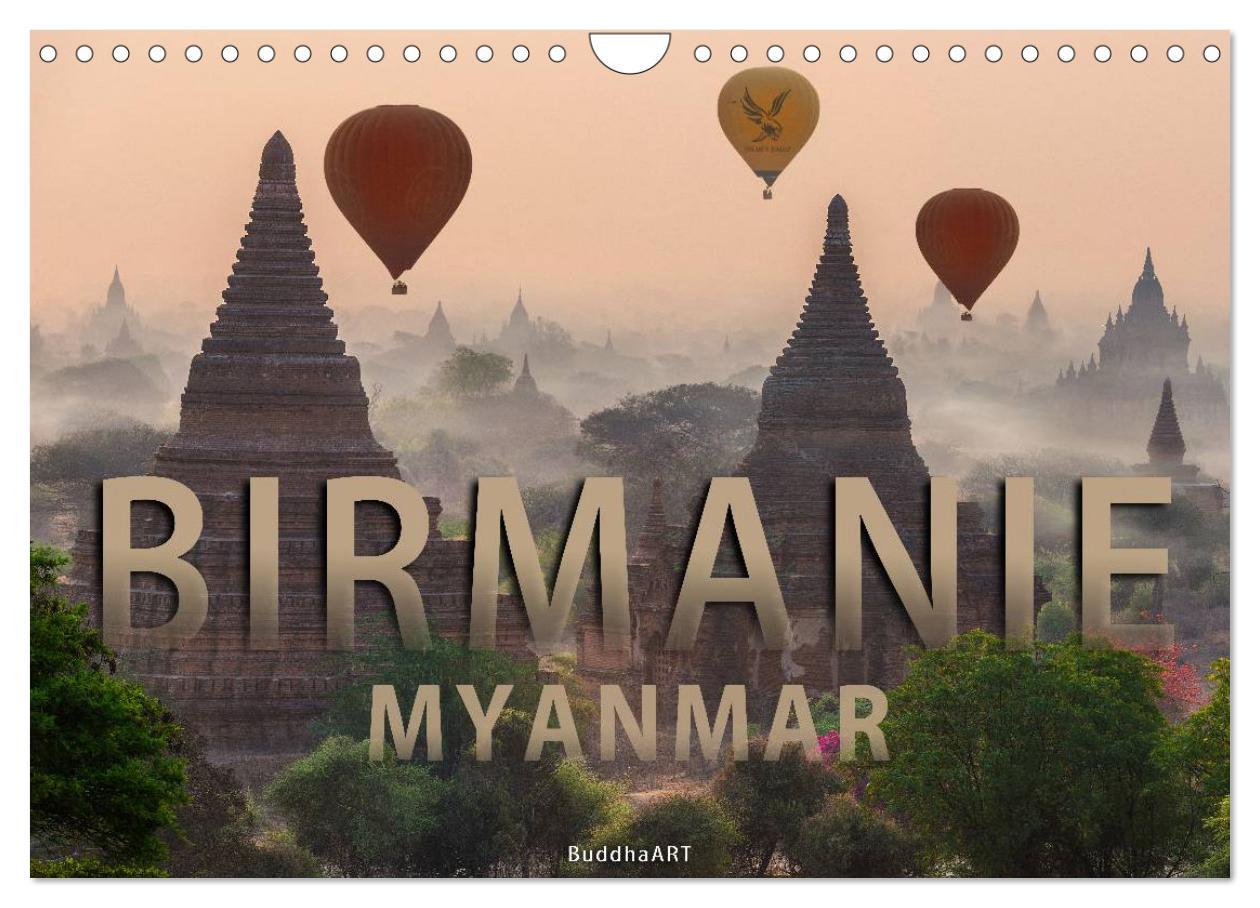 Kalendář/Diář BIRMANIE MYANMAR CALENDRIER MURAL 2025 D BUDDHAART BUDDHAART