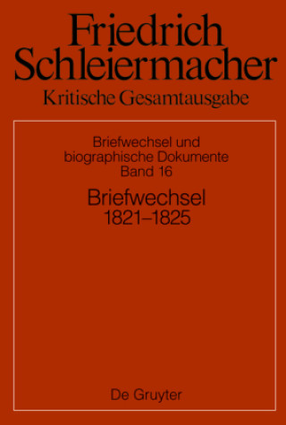 Kniha Briefwechsel 1821-1824 Simon Gerber