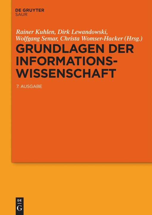 Kniha Grundlagen der Informationswissenschaft Rainer Kuhlen