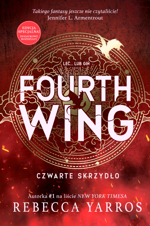 Knjiga Fourth Wing. Czwarte Skrzydło. Edycja specjalna Yarros Rebecca