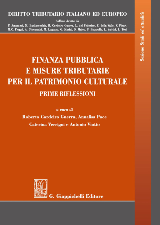 Книга Finanza pubblica e misure tributarie per il patrimonio culturale. Prime riflessioni 