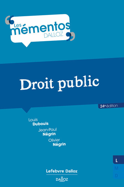 Knjiga Droit public. 24e éd. Louis Dubouis