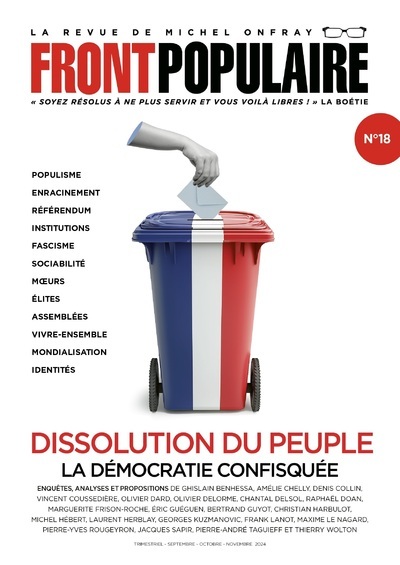 Knjiga FRONT POPULAIRE N°18 Michel Onfray
