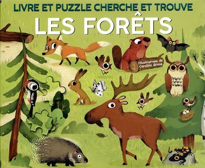 Igra/Igračka Les Forets - Livre et puzzle cherche et trouve 