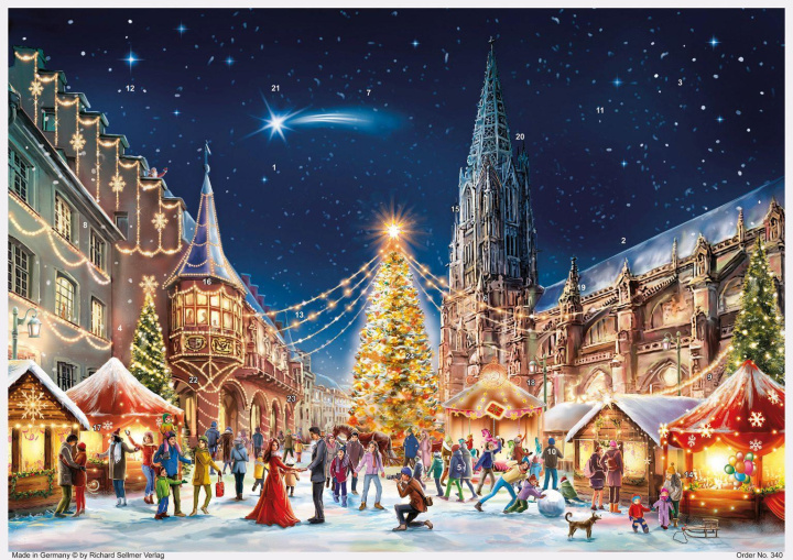 Koledar/Rokovnik Adventskalender "Freiburg" Sellmer Verlag