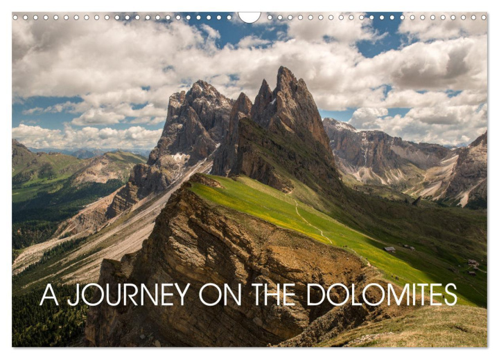 Kalendář/Diář A JOURNEY ON THE DOLOMITES (Wall Calendar 2025 DIN A3 landscape), CALVENDO 12 Month Wall Calendar 