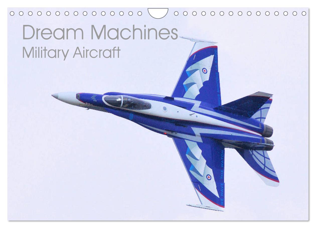 Kalendář/Diář Dream Machines Military Aircraft (Wall Calendar 2025 DIN A4 landscape), CALVENDO 12 Month Wall Calendar 