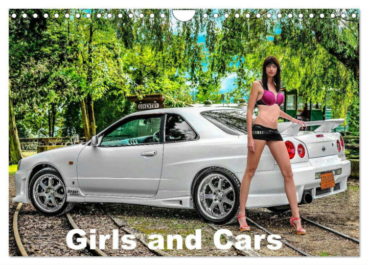 Kalender/Terminbuch Girls and Cars (Wall Calendar 2025 DIN A4 landscape), CALVENDO 12 Month Wall Calendar 