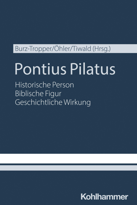 Livro Pontius Pilatus Markus Öhler