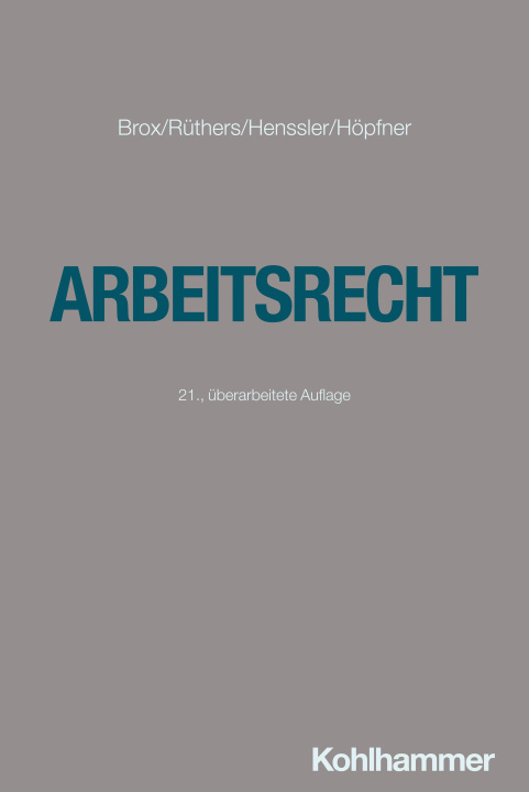 Knjiga Arbeitsrecht Bernd Rüthers