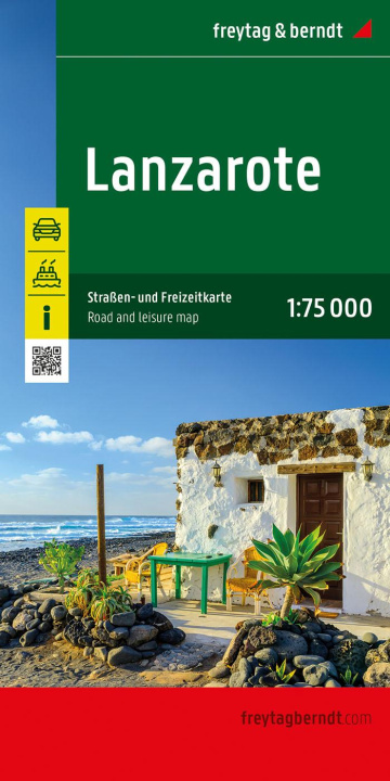 Prasa Lanzarote, Straßen- und Freizeitkarte 1:75.000, freytag & berndt 