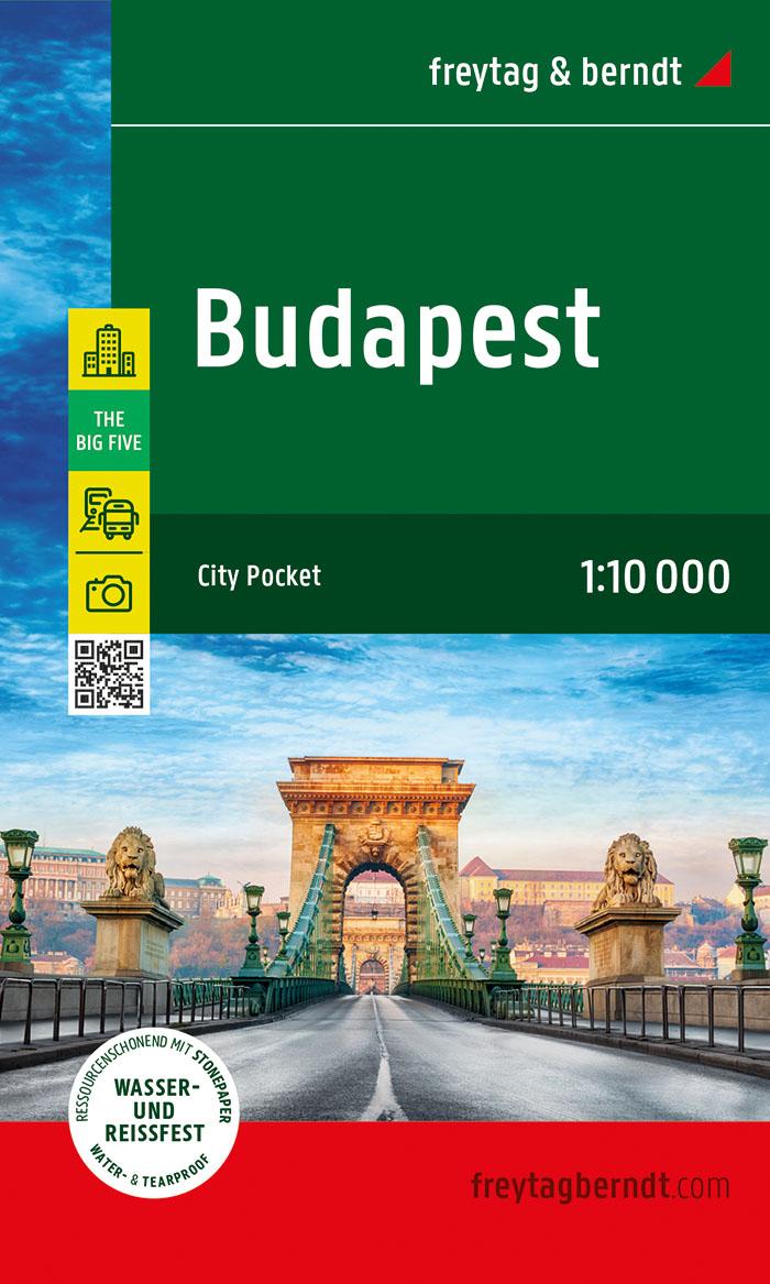 Pubblicazioni cartacee Budapest, Stadtplan 1:10.000, freytag & berndt 