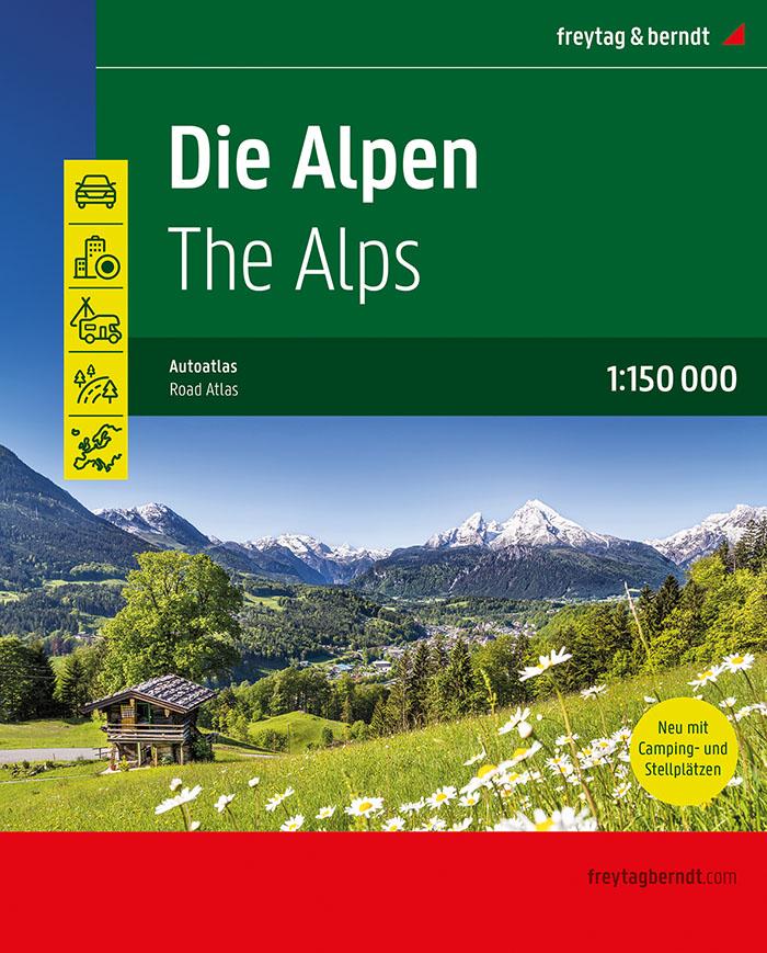 Könyv Die Alpen, Straßenatlas 1:150.000, freytag & berndt 