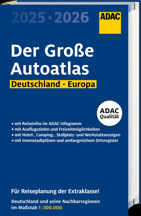 Kniha ADAC Der Große Autoatlas 2025/2026 Deutschland und seine Nachbarregionen 1:300.000 