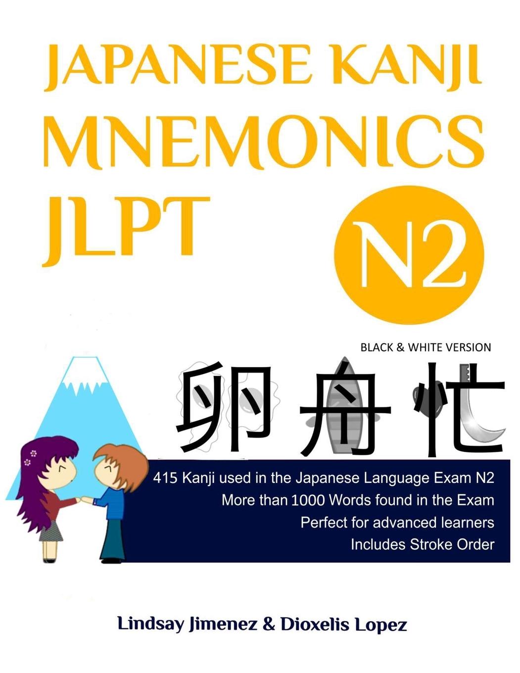 Kniha JAPANESE KANJI MNEMONICS JLPT N2 