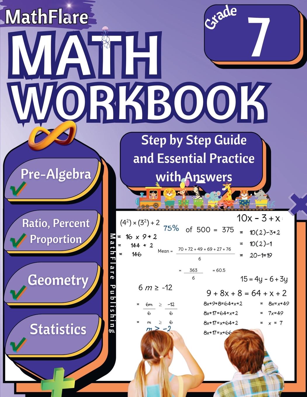 Buch MathFlare - Math Workbook 7th Grade MathFlare Publishing