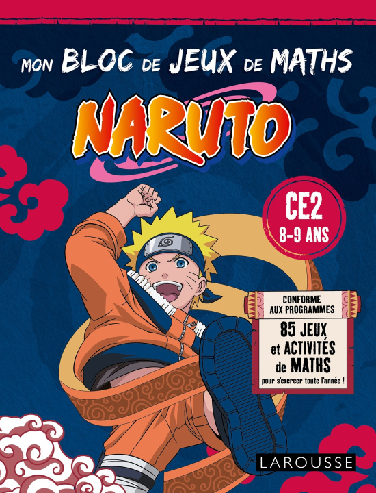 Carte Mon bloc de jeux de maths NARUTO - CE2 