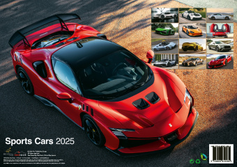 Calendar / Agendă Sports Cars 2025 - Sportwagen - Autos Kalender 