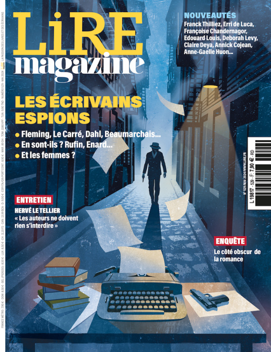 Carte Lire Magazine n°529 - Les écrivains espions - Mai 2024 