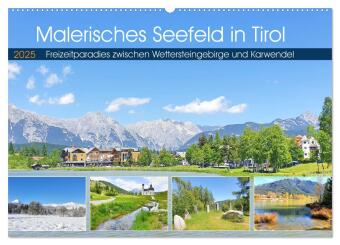 Kalendář/Diář Malerisches Seefeld in Tirol (Wandkalender 2025 DIN A2 quer), CALVENDO Monatskalender Calvendo