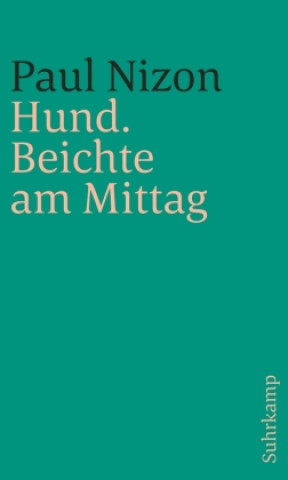 Libro Hund. Beichte am Mittag Paul Nizon
