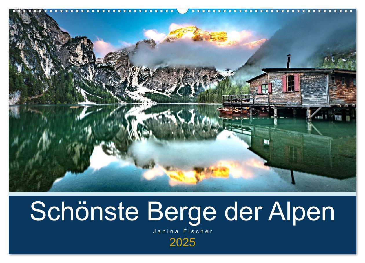 Kalendář/Diář Schönste Berge der Alpen (Wandkalender 2025 DIN A2 quer), CALVENDO Monatskalender Calvendo