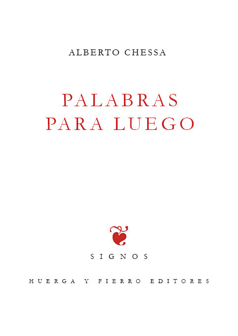 Knjiga PALABRAS PARA LUEGO A CHESSA