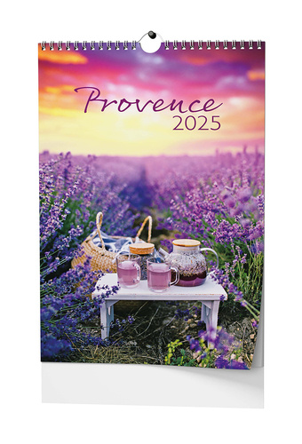 Calendrier/agenda Provence 2025 - nástěnný kalendář 