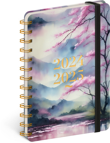 Kalendar/Rokovnik 18měsíční diář Petito 2024/2024 Sakura 