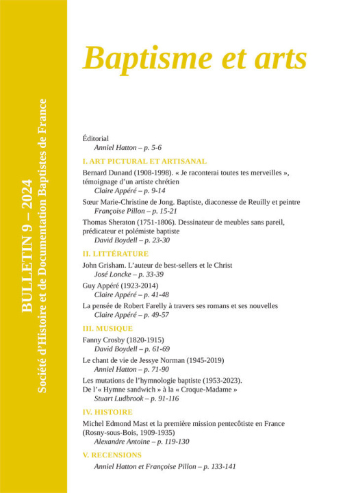 Buch Baptisme et arts Hatton