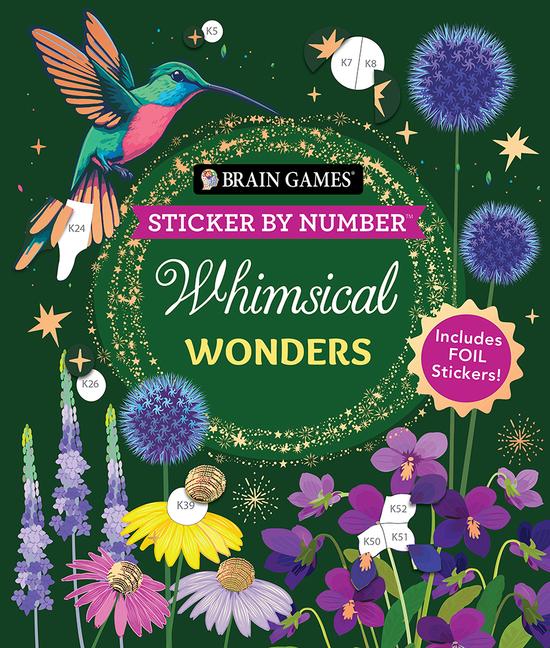 Kniha Brain Games - Sticker by Number: Whimsical Wonders New Seasons