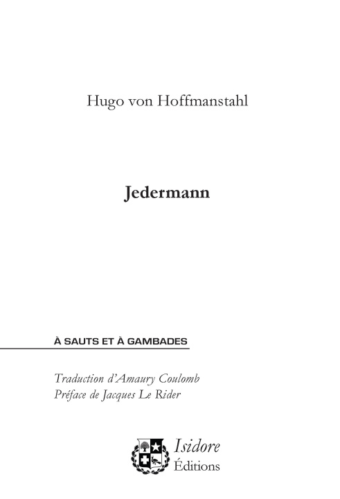 Книга Jedermann Von Hoffmanstahl