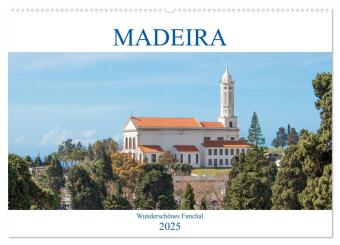 Kalendář/Diář Madeira - Wunderschönes Funchal (Wandkalender 2025 DIN A2 quer), CALVENDO Monatskalender Calvendo
